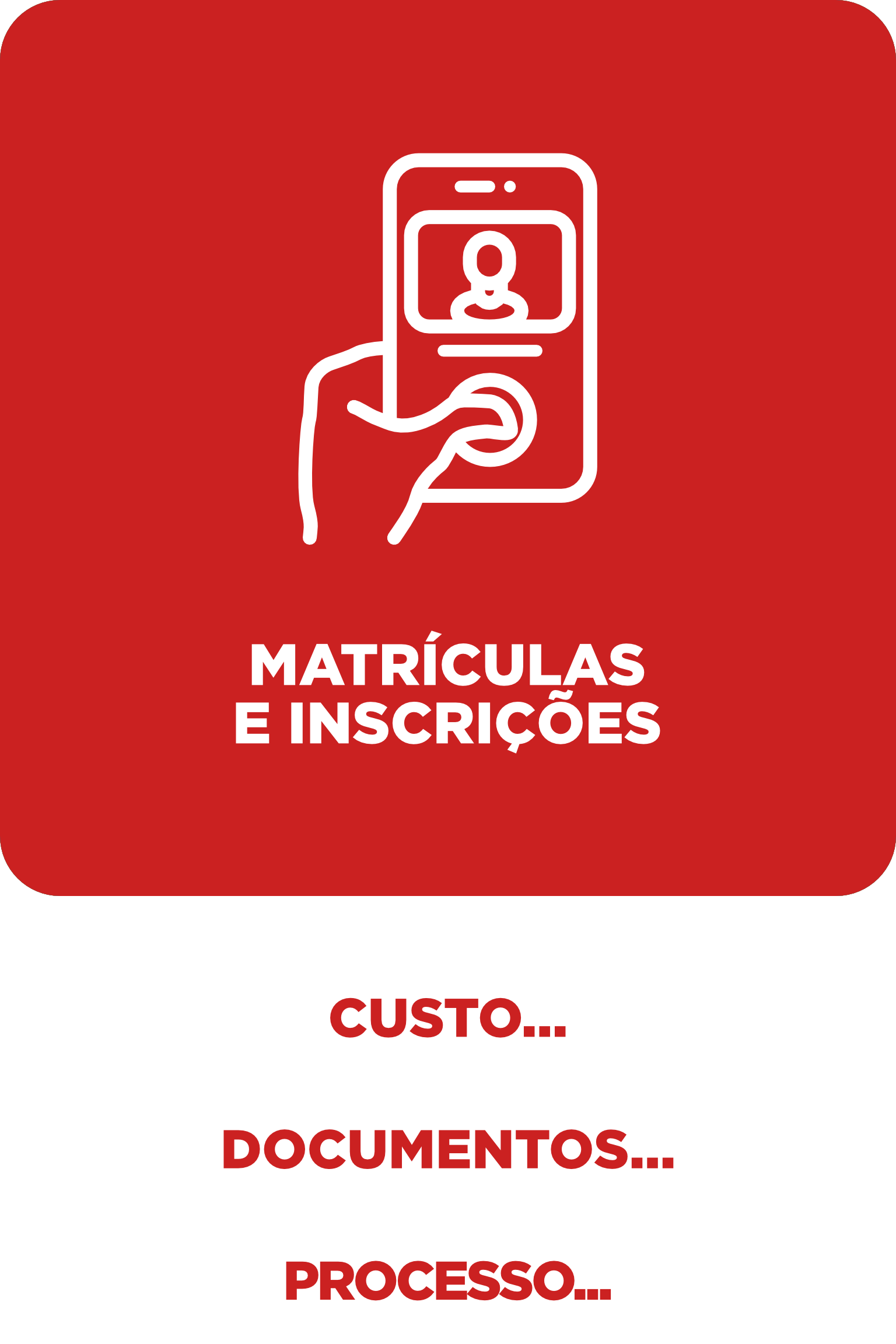 Matrículas e inscrições online